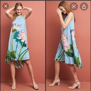 NWT Anthropologie Photorealistic silk dress